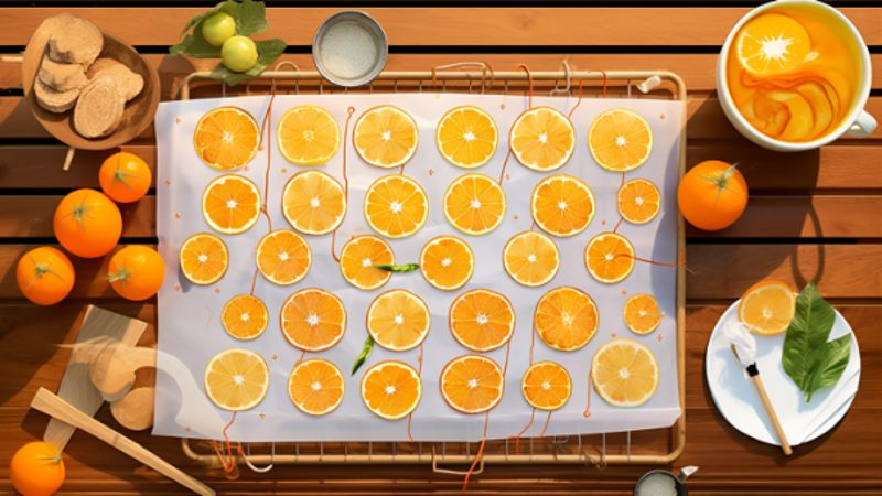 Methoden zum Dörren von Orangen