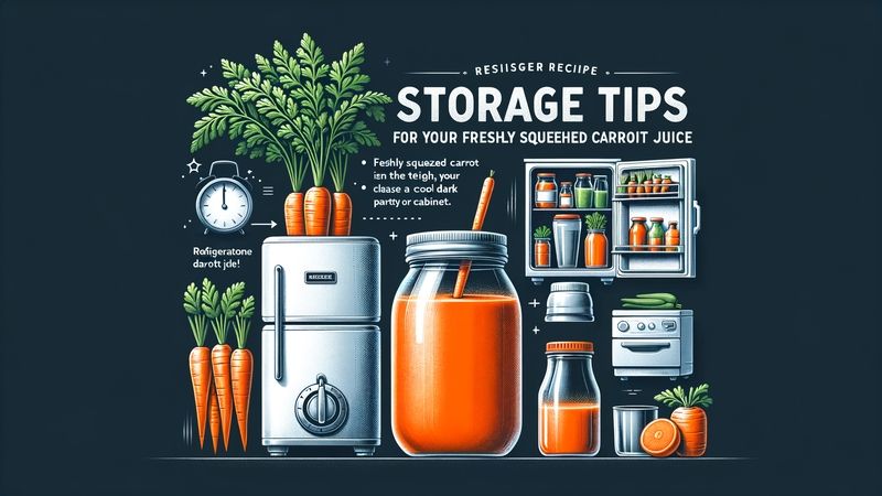 Lagerungstipps für deinen frisch gepressten Karottensaft