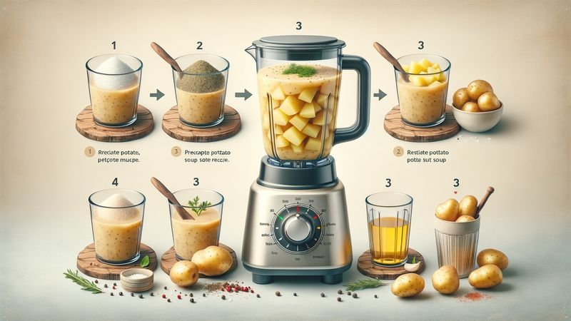 Schritt-für-Schritt-Anleitung: Kartoffelsuppe im Mixer zubereiten