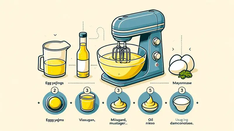 Schritt-für-Schritt-Anleitung: Mayonnaise mit dem Mixer zubereiten