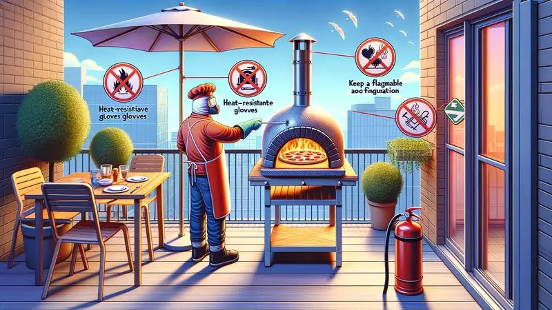 Sicherheitstipps für die Nutzung eines Pizzaofens auf dem Balkon